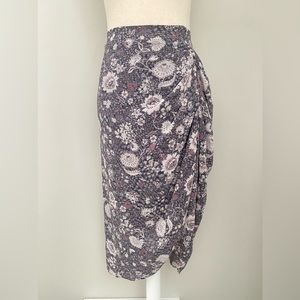 NWT Drew Grey Floral Skirt